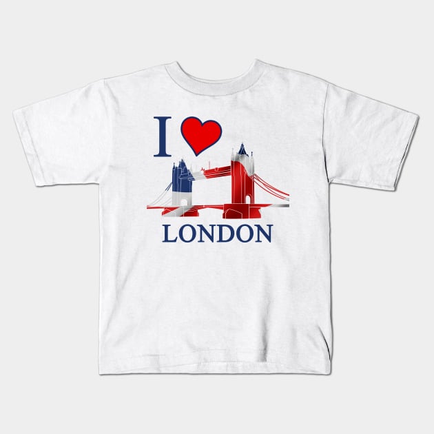 i love london Kids T-Shirt by hottehue